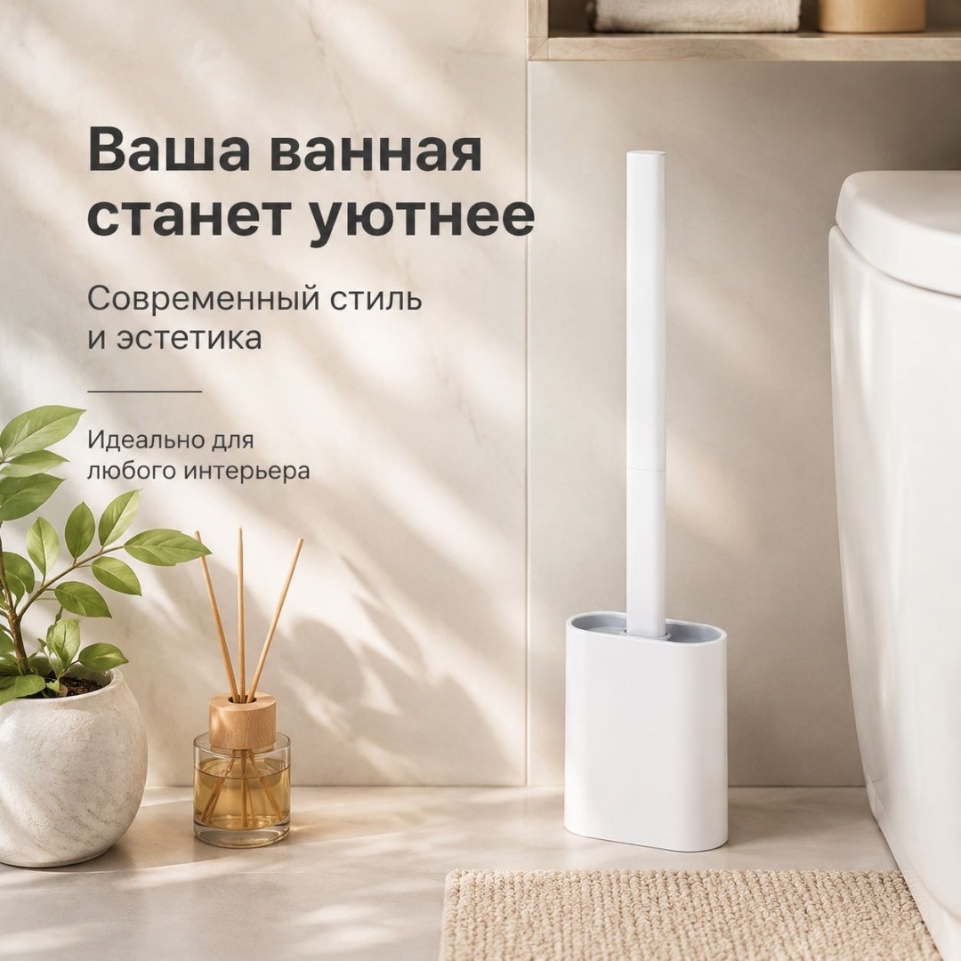 Ершик DYZON CD062 белый, пластик