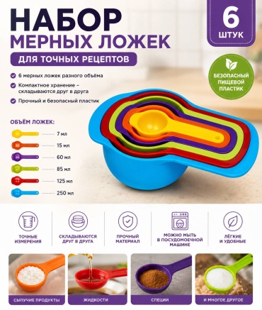 Мерная ложка , пластик