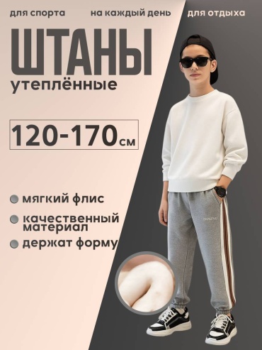 Утепленные брюки MODNYE серый