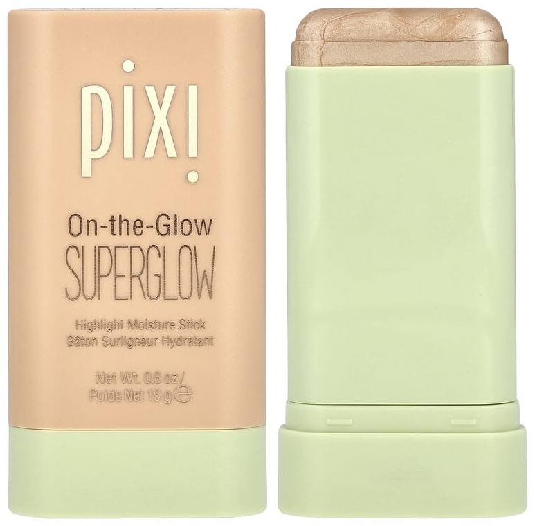 Pixi Beauty On-The-Glow Superglow, увлажняющий стик Highlight, NaturaLustre, 19 г (0,6 унции) хайлайтер Highlight, NaturaLustre
