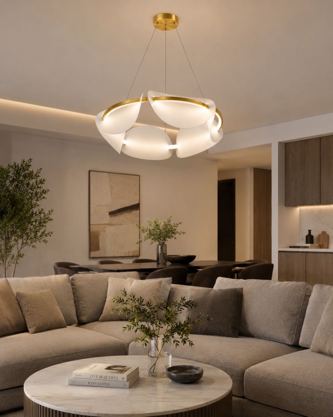 Люстра подвесная LED, кол-во ламп: 1 шт