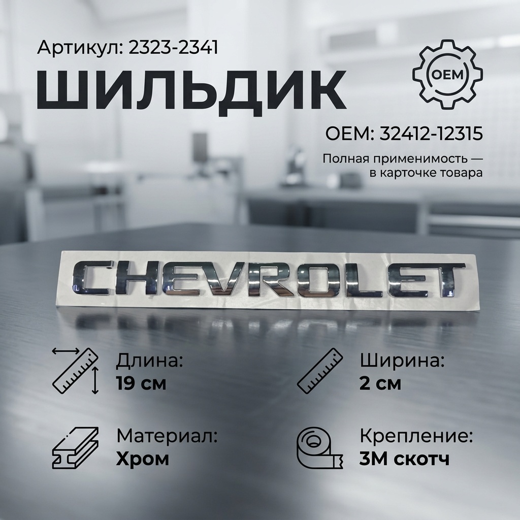 Шильдик 2323-2341 Chevrolet Cruze