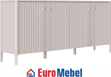 Комод Euromebel Далия, 200.5x41x89.5 см, бежевый