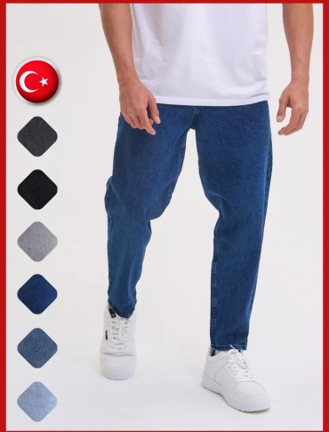 Джинсы бананы FASHION синий