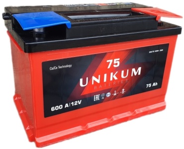 UNIKUM 6СТ-75 UNIKUM 75 Ач обратная