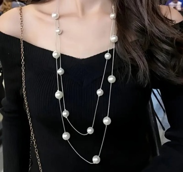 Fashion Jewellery длина 65 см медь, жемчуг