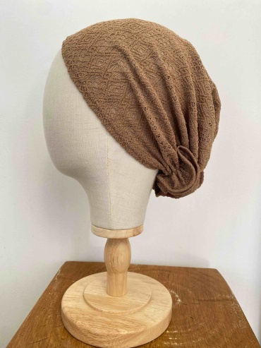 Чалма Turban style размер универсальный, коричневый