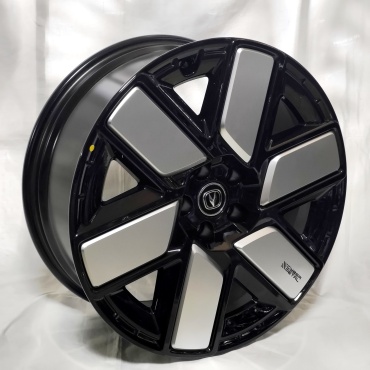 Wheels 7223 8x20/5x114.3 D60.1 ET28 4 диска черный, серебристый