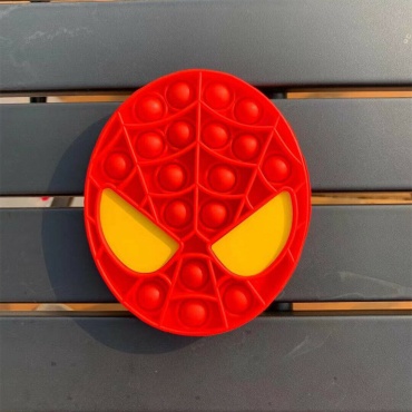 Игрушка-мялка POP IT Spider man красный