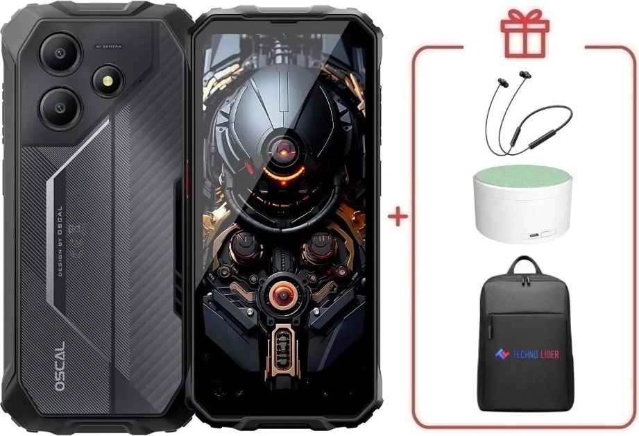 Смартфон OSCAL Marine 2 8 ГБ/128 ГБ черный + подарок