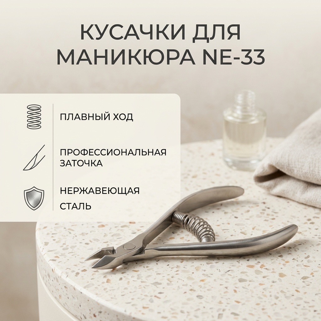 Staleks кусачки-щипчики NE-33-7 спиральная 1 шт