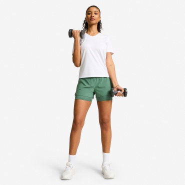 Спортивные шорты Decathlon зеленый
