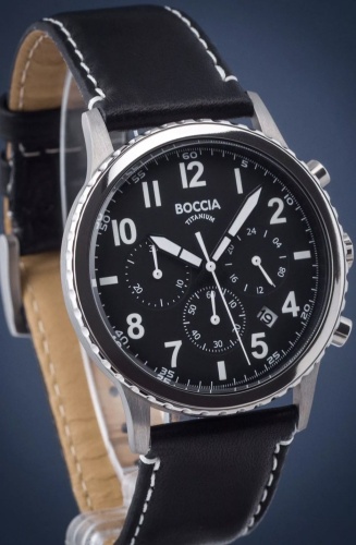 Кварцевые Boccia Titanium 3745-011Tick титан