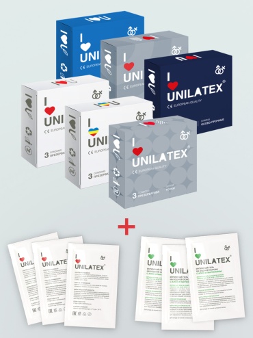 Презервативы Unilatex Unilatex gradient Promo Box 18 шт
