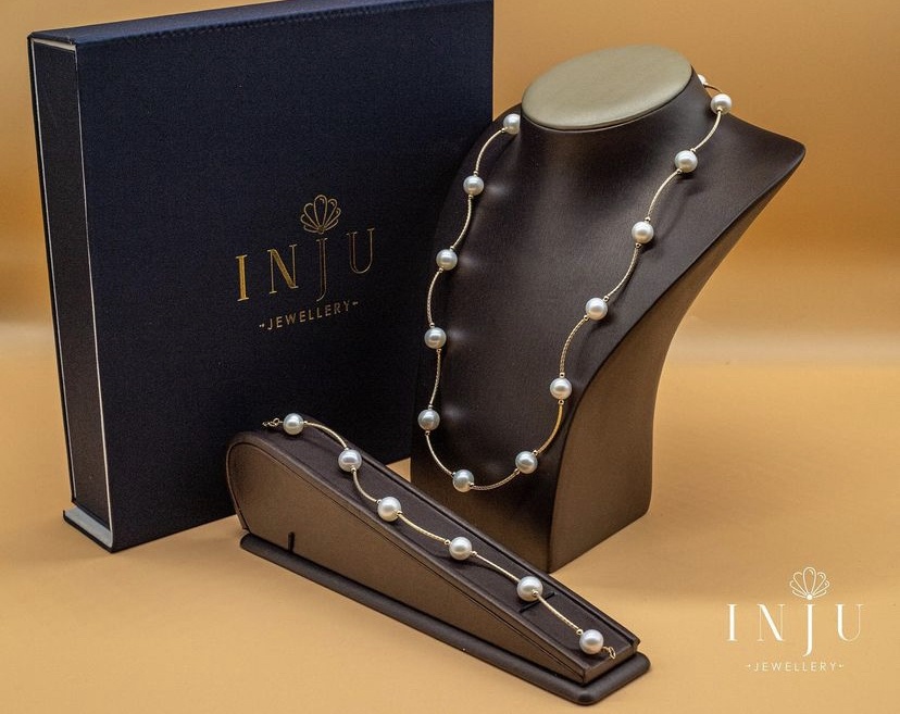INJU Jewellery медицинское золото, жемчуг