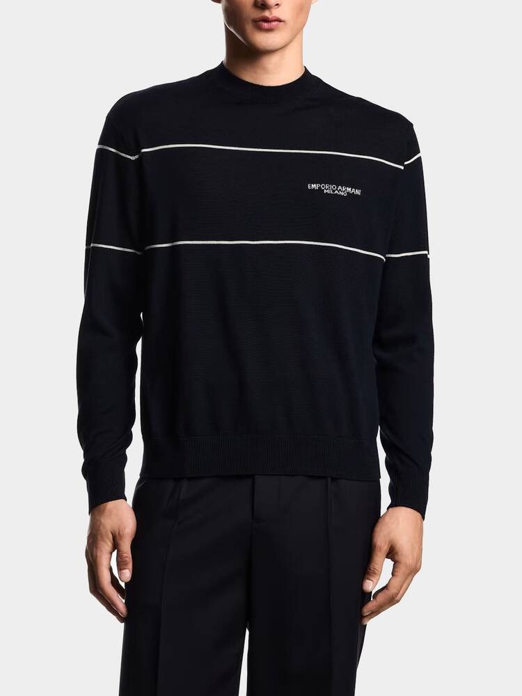 Свитшот Emporio Armani темно-синий