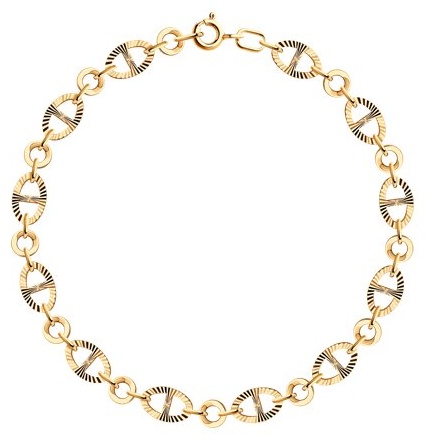 SOKOLOV BRA-SO-585-5286375-19 длина 19 см, вес 3.66 г золото, плетение фантазийное