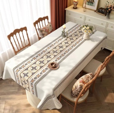 Скатерть DANL 160x120 см, ПВХ, полиэстер, 1 шт