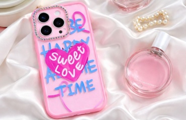Чехол A-case для Apple iPhone 16 Pro Max розовый