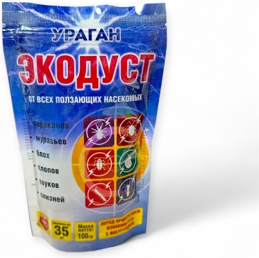 Дуст УРАГАН Экодуст от всех ползающих насекомых 100 г
