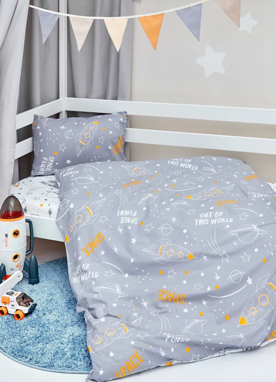 Комплект Juno Starlet детский поплин, 1 наволочка: 40x60 см