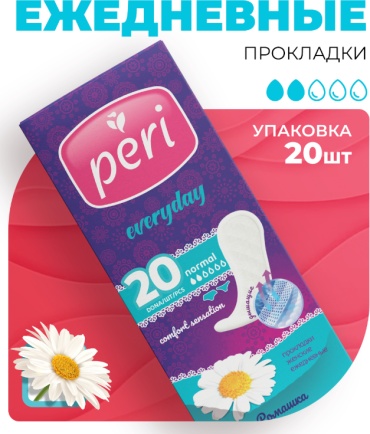 PERI прокладки ежедневные 2 20 шт