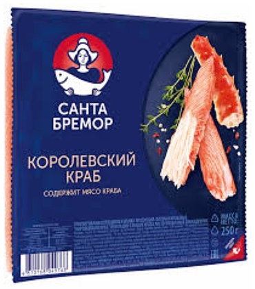 Санта Бремор королевский краб крабовые палочки 250 г