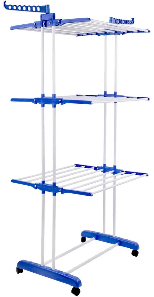 Сушилка напольная LAIMA 75x50x180 см, кол-во уровней: 3, металл