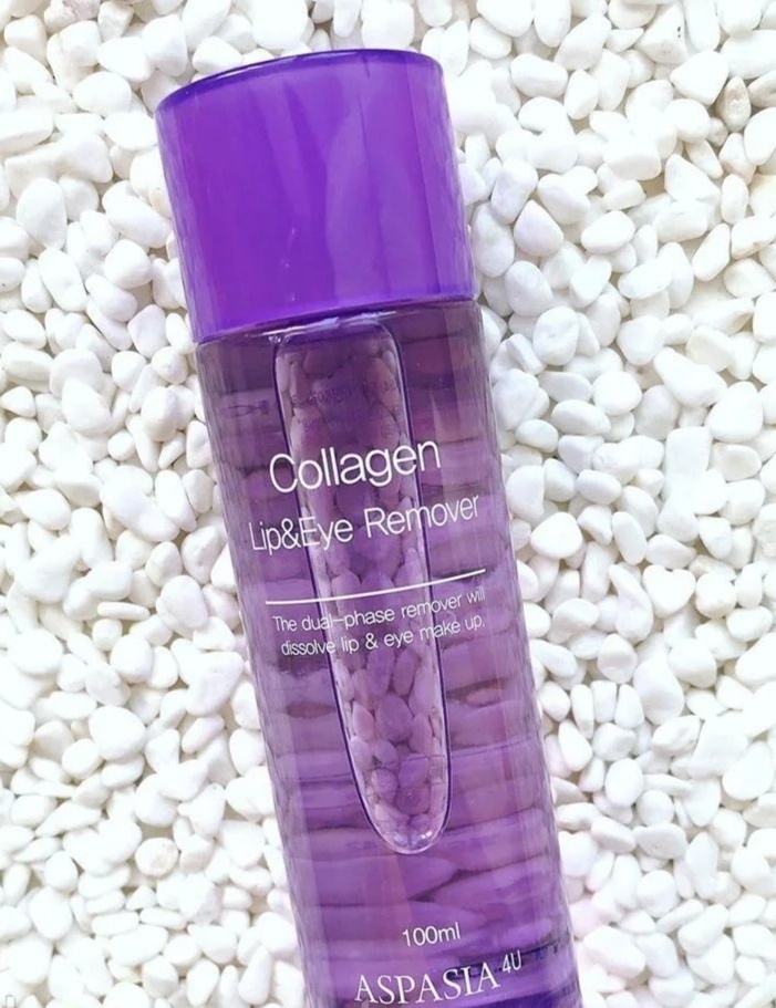 Aspasia Collagen Lip&Eye Remover жидкость для снятия макияжа 100 мл