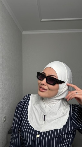 Хиджаб Zahra размер универсальный, айвори