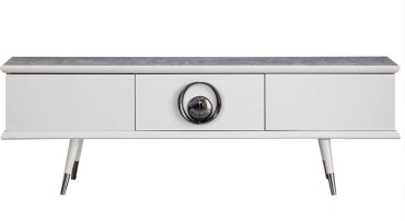ТВ-тумба напольная Weltew Home ALACATI, 180x58x45 см, серый, белый