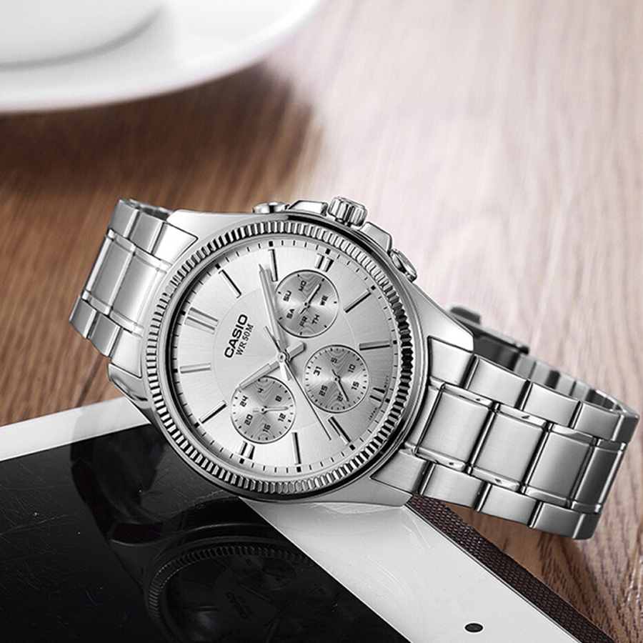 Кварцевые CASIO MTP-1375D-7AVDF нержавеющая сталь