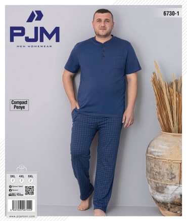 Пижама PJM HomeWear темно-голубой