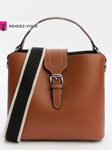 Мини-сумка Tendance экокожа коричневый