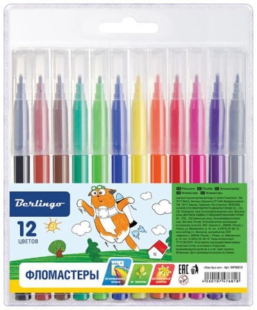 Фломастер 12 шт