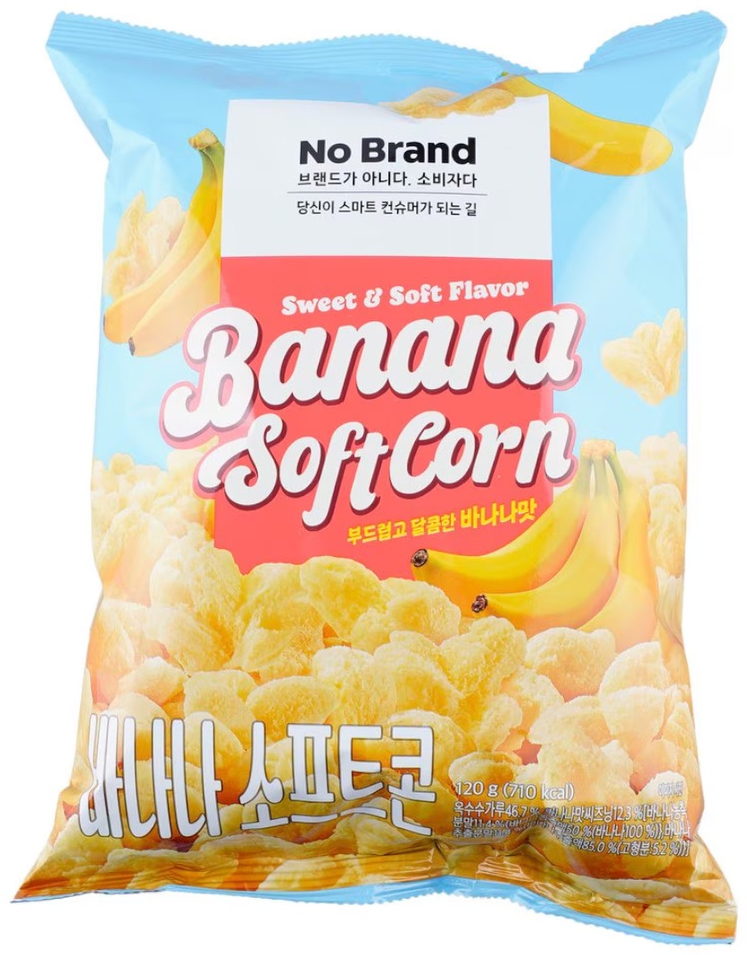 No Brand кукурузные палочки со вкусом банана 120 г