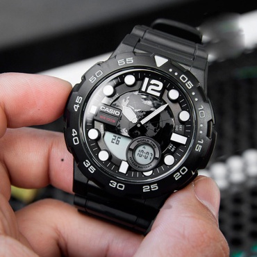 Кварцевые CASIO AEQ-100W-1AVDF пластик
