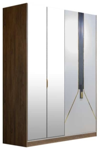 Распашной шкаф TURAN HOME Maestro HR, 180x230х60 см, белый, коричневый