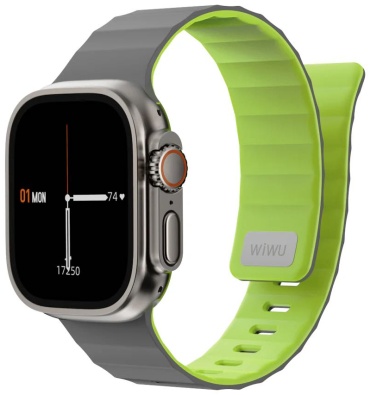 Ремешок WIWU для Apple Watch Ultra серо-зеленый