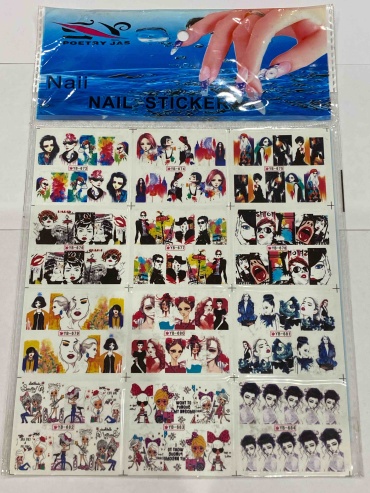 Nail Sticker слайдеры, переводные наклейки Мультяшки 1 шт