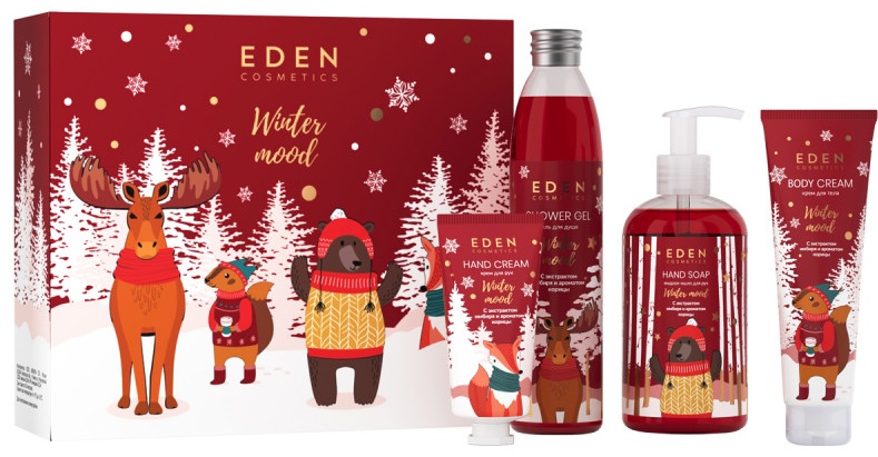 Eden Cosmetics Winter Mood №4 Red набор для тела для женщин