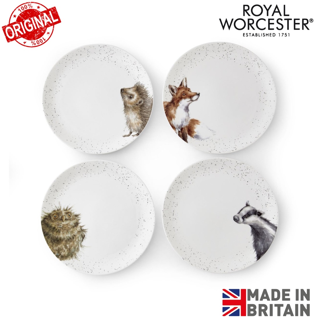 Набор тарелок ROYAL WORCESTER 26 см, 4 шт, костяной фарфор