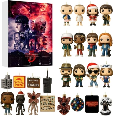 Очень странные дела stranger things плоские подвески набор 3 см 24 шт
