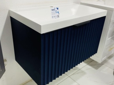 Тумба с раковиной 21vek РРЦ контроль, 60x85x45 см, темно-синий