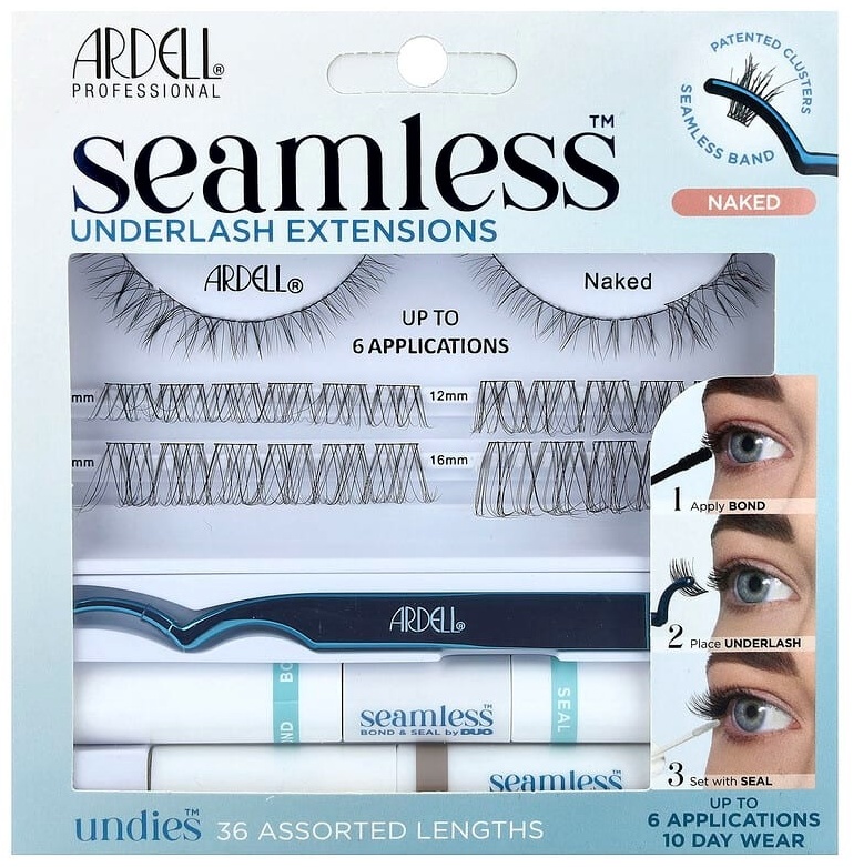 Ardell набор для наращивания для ресниц Seamless , набор для наращивания нижних ресниц, Naked, 39 шт. 39 мл