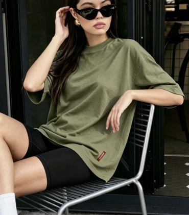 Футболка Zhanat Moda однотонный зеленый