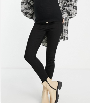 Джинсы узкие River Island черный