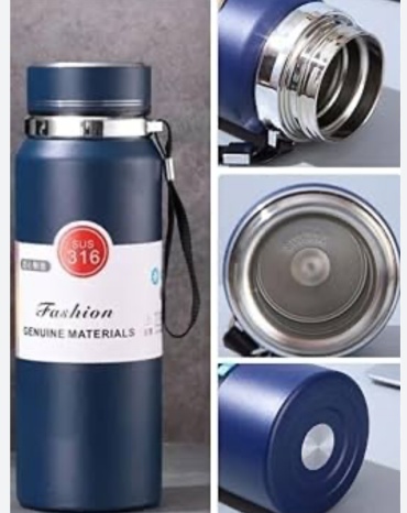 Классический термос FASHION Sus 316 0.8 л синий