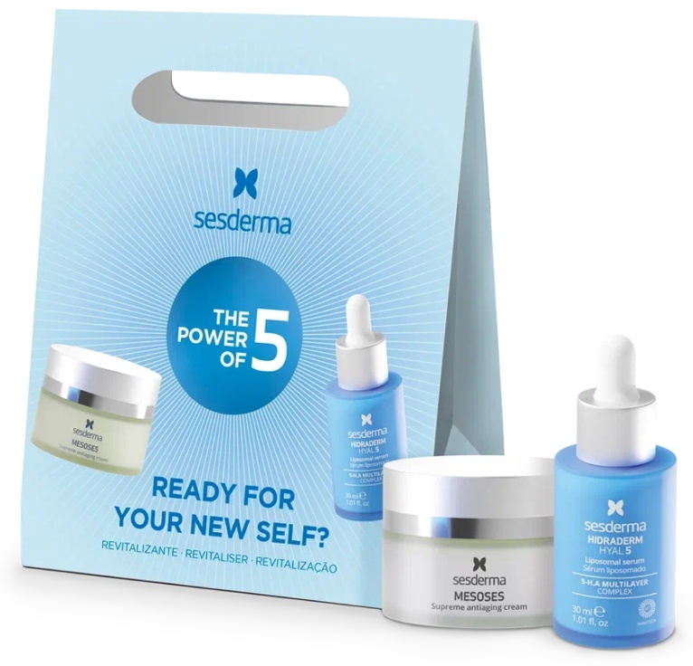 Sesderma Sesderma набор MESOSES Крем + HIDRADERM HYAL 5 Сыворотка, 50 мл + 30 мл набор по уходу за лицом унисекс