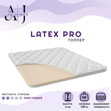 Топпер AQ JAINAQ LATEX PRO, 180x180x4 см